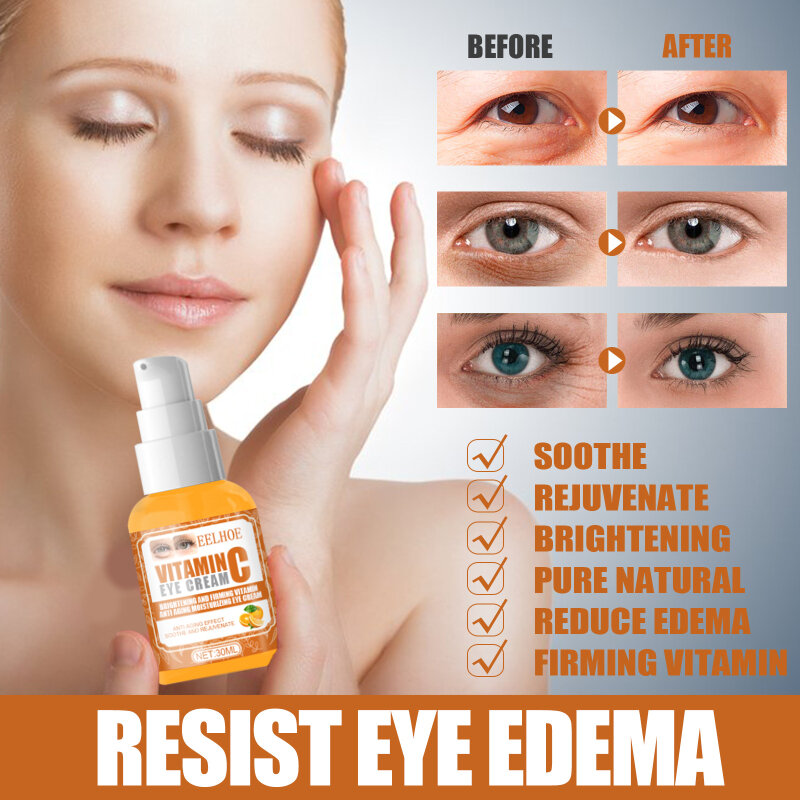 30ml Vitamin C Gesicht Serum Anti Aging Entfernen Augenringe Bleaching Ätherisches Feuchtigkeits Essenz Haut Gesicht Pflege Dropship