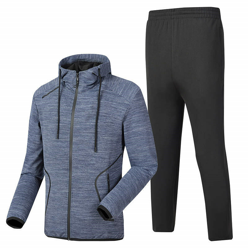 Conjuntos de roupas esportivas masculinas outono dos homens fino ajuste treino dois pcs moletom + moletom nova moda masculina jogging terno tamanho 4xl