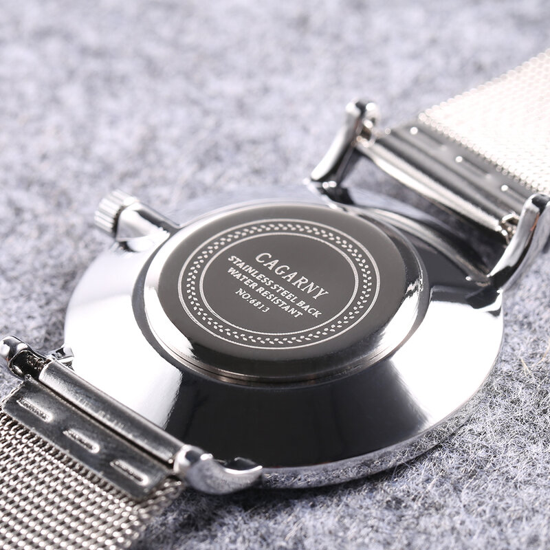 Marmurowy wzór kwarcowy zegarek kobiety męskie zegarki Ultra cienkie zegarki dla par srebrny stal bransoletka Saat Reloj Mujer xfcs