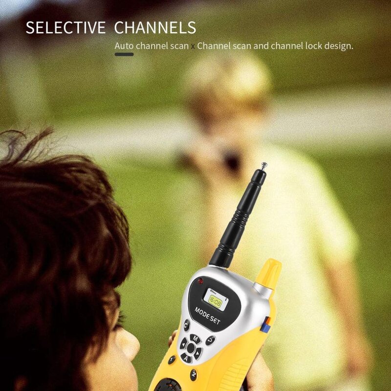 2 pezzi Mini walkie talkie Radio per bambini giocattoli portatili per bambini regalo comunicatore Radio bidirezionale elettronico portatile