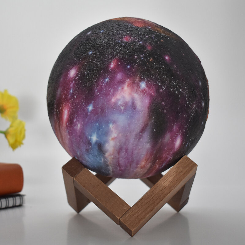 LEADLY Painted Starry Night Light Moon Lamp 3D Touch Home Decor Creative Gift Usb Led Night Light Galaxy Lamp LED Moon Light