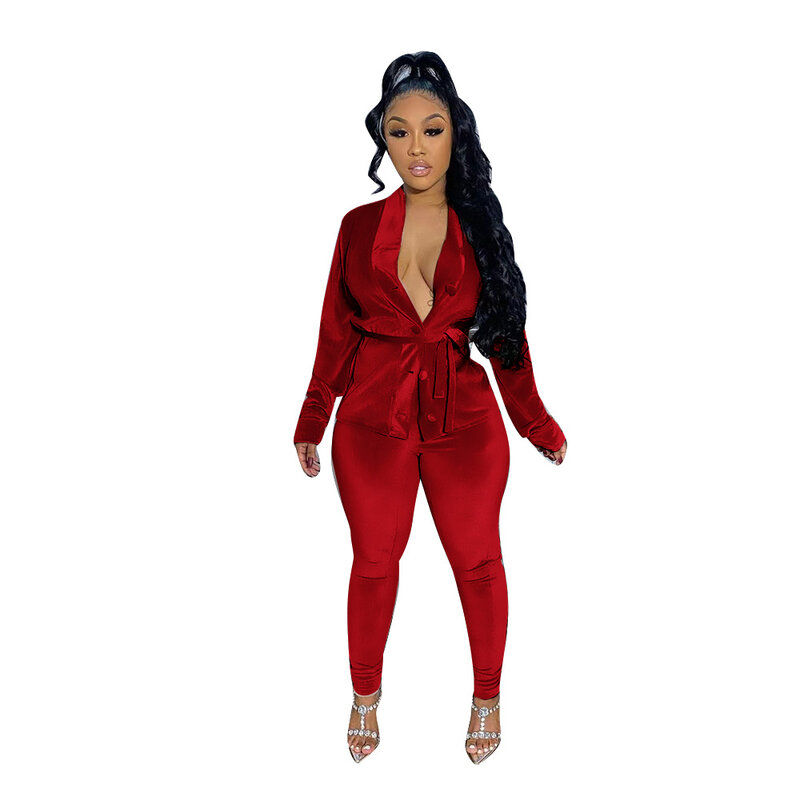 Casual Women Tracksuit Two Piece Set Shirt And Long Pants Sportsuit Matching Set Streetwear Clothes For Women Vestidos
