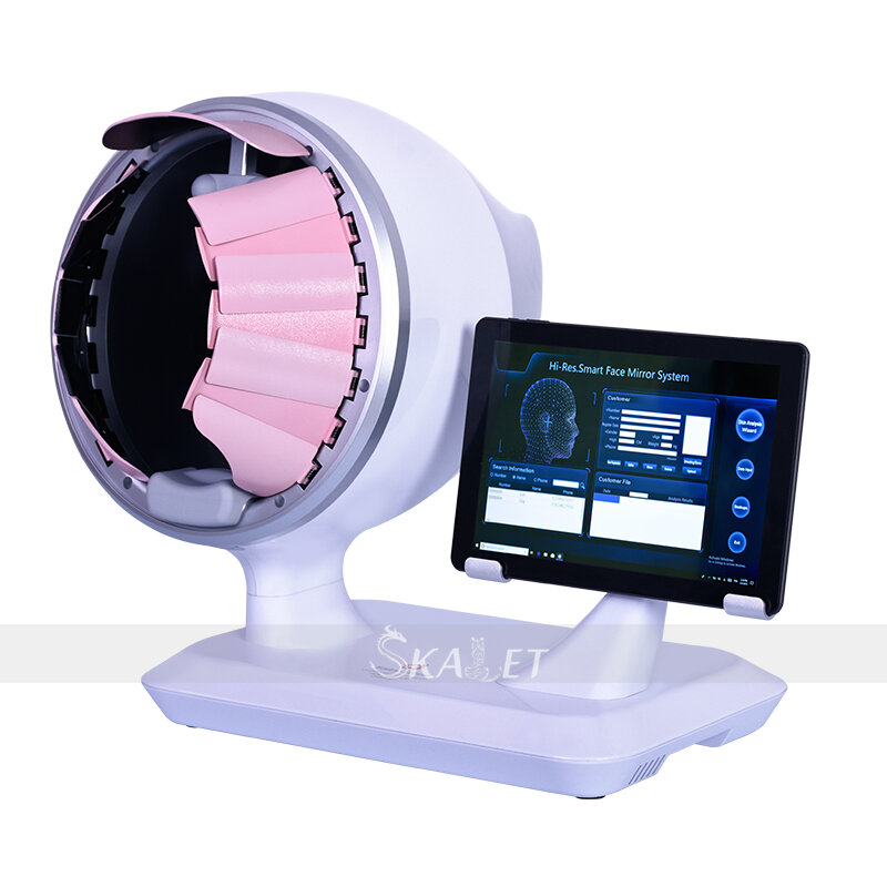 2021 coreia projetou o analisador da pele da máquina do analisador do escopo da pele equipamento do salão de beleza
