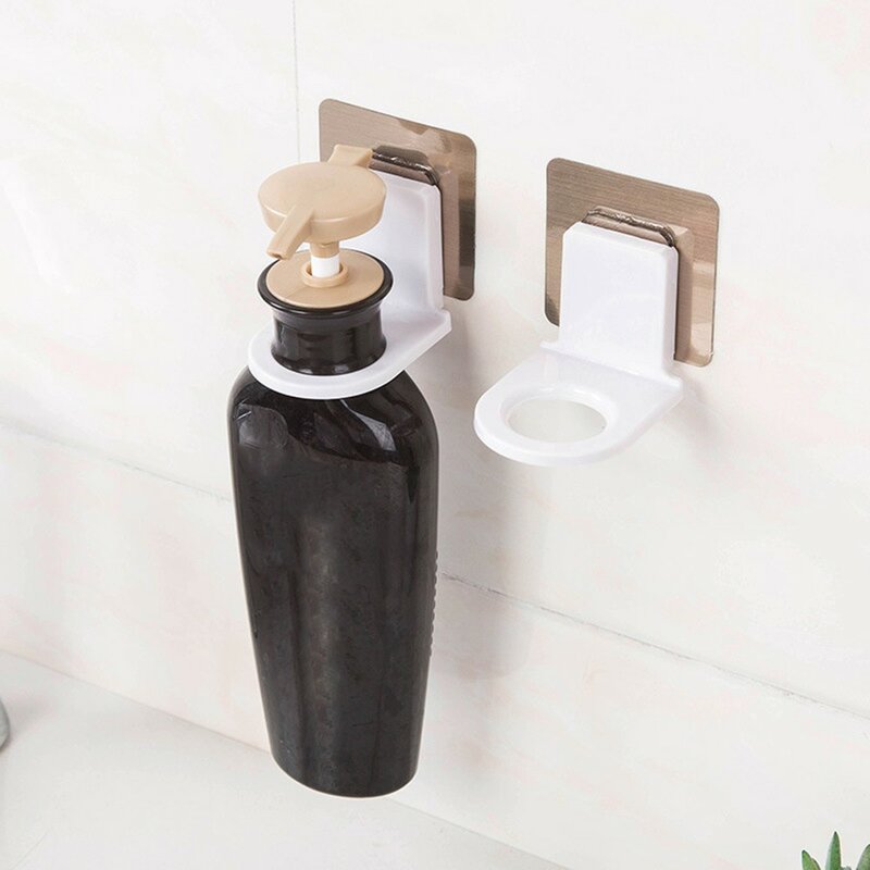stable L Bathroom Wall Mounted Rack Hooks Strong Suction Cup Shower Gel Shampoo Holder Hangers Storage Multi-purpose Hook