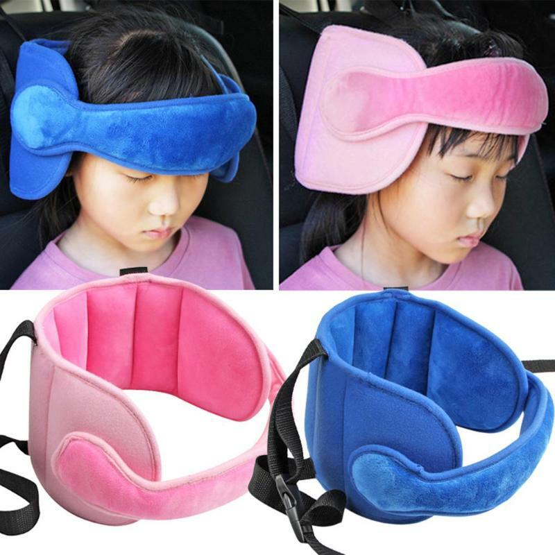 아기 머리 고정 슬리핑 베개 조절 가능한 어린이 좌석 머리 지원 목 안전 보호 패드 머리 받침 어린이 여행 베개