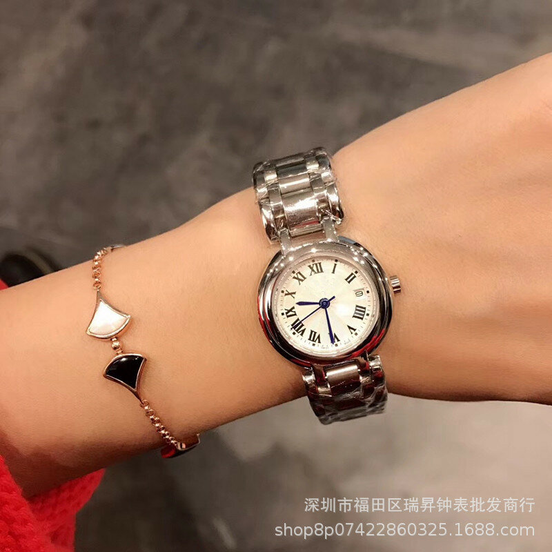 7 anéis clássico estilo casual relógio para mulher minimalista elegante aço hardlex circular quartzo moda relógio de pulso para o sexo feminino