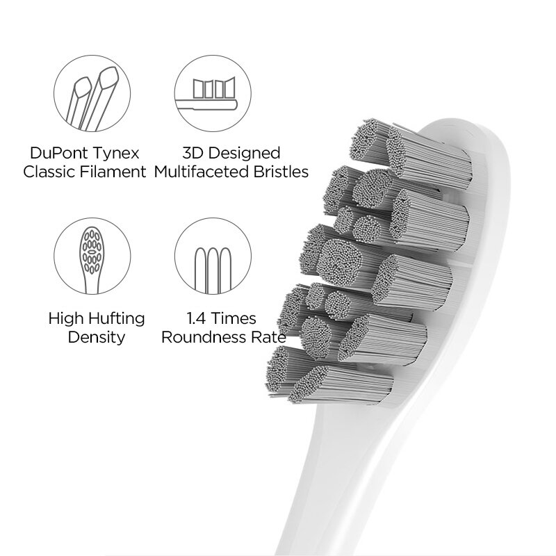 OCLEAN BRUSH HEADS, For Oclean X, X Pro, Z1, F1. PW03, PW05, PW07, PW09, P5, etc. [Extra discount when buying 2 sets]