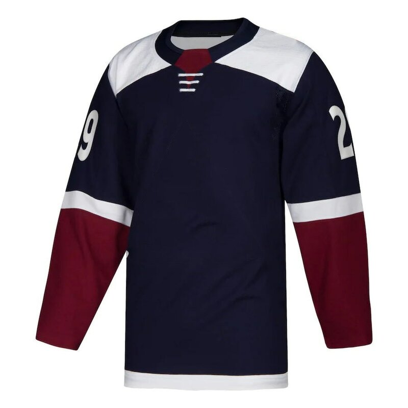 Mężczyźni młodzież ameryka strój do hokeja na lodzie kolorado fani Stitch koszulki SAKIC RANTANEN maklandeskog MACKINNON BURAKOVSKY Nazem Kadri