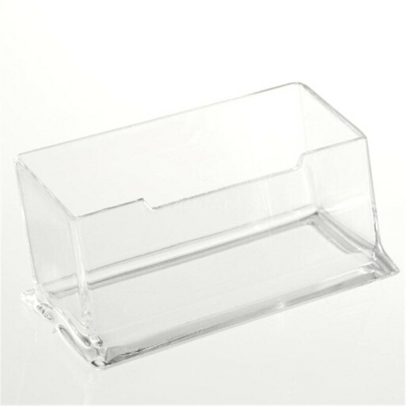 1PC Desk Shelf Box storage Display Stand Acrylic Plastic New Clear Desktop Business Card Holder