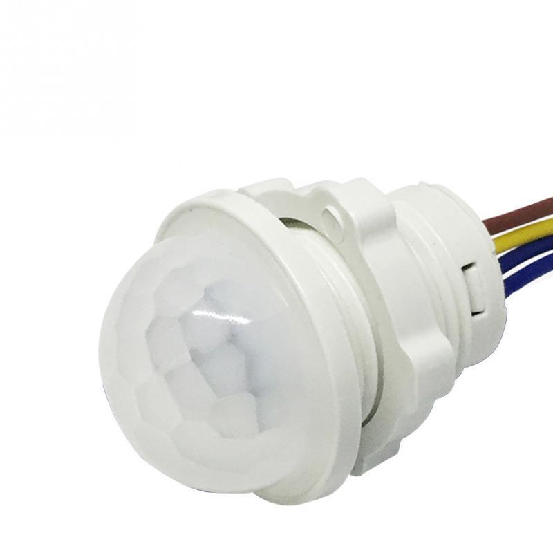 Capteur de mouvement infrarouge PIR réglable, 20mm, automatique, sensible, LED, illuminateur de lampe pour la maison, éclairage Stable