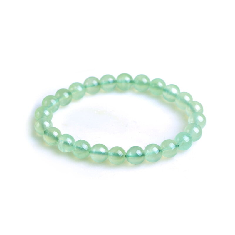 Perline di quarzo Prehnite verde naturale bracciale donna uomo verde Prehnite perline tonde di cristallo 7mm 8mm 9mm 10mm gioielli AAAAA