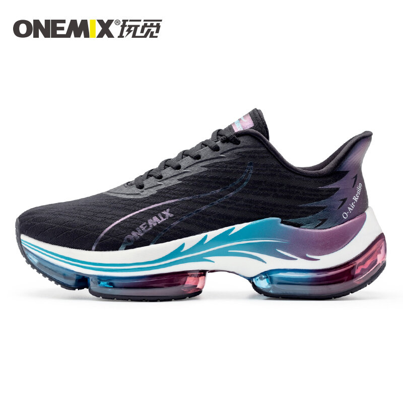 ONEMIX – chaussures de course confortables pour femmes, baskets d'extérieur, marche, Jogging, coussin d'air, rouge