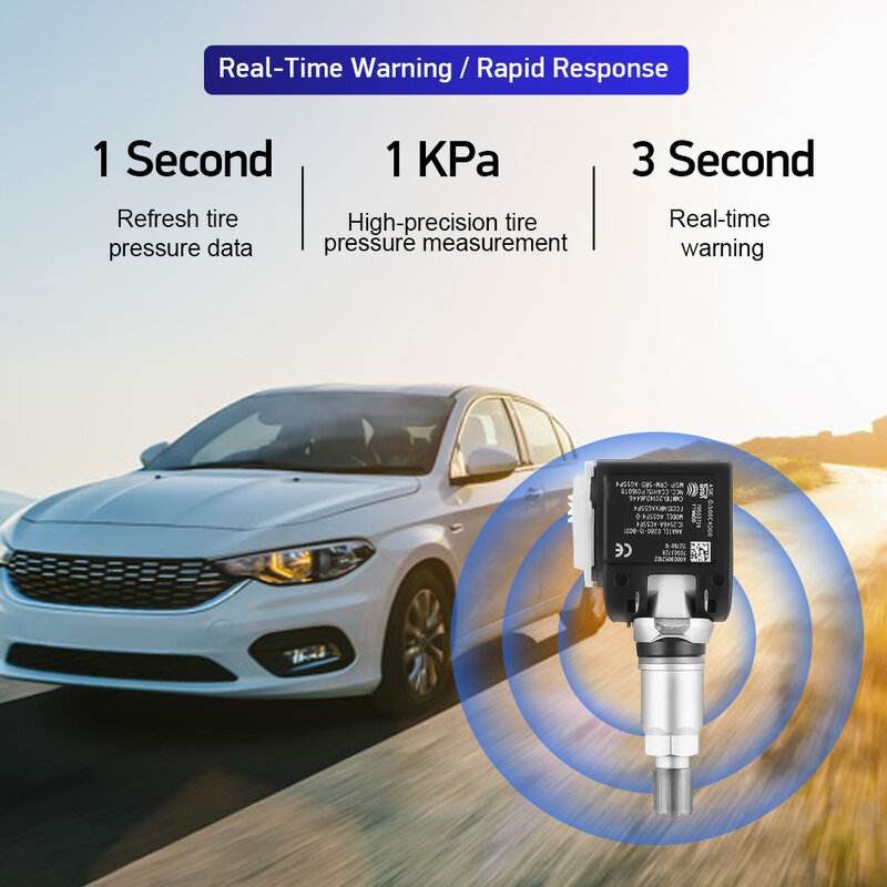 Sistema de sensores de presión de neumáticos de coche, Monitor de alarma para mercedes-benz Clase E W213 CLS 0009052102 MHz, A0009052102 433, 4 Uds.