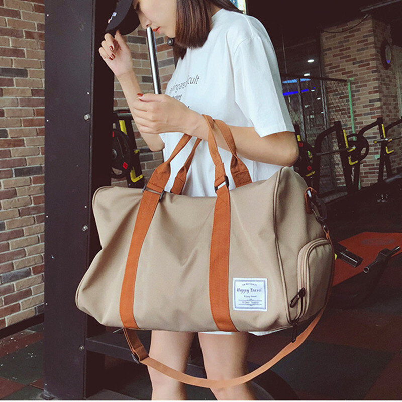 Large Capacity Shoe Bag Shoulder Fitness Bag Women Luggage Sports Bag Unisex Travel Bag Men Messenger Handbags