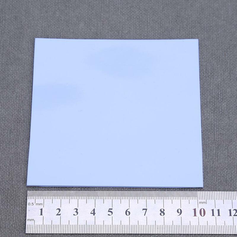 Folha de almofada térmica de silicone, 0.5/1mm 100x100mm, pc, chip gráfico de cpu, dissipador de calor, resfriamento, almofada térmica condutora
