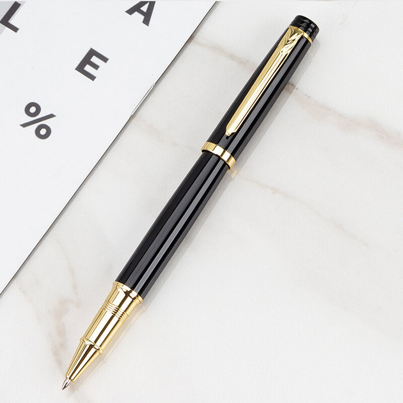 التصميم الكلاسيكي العلامة التجارية المعادن الكتابة الأسطوانة قلم حبر جاف مكتب رجال الأعمال Siganture الكتابة القلم شراء 2 إرسال هدية