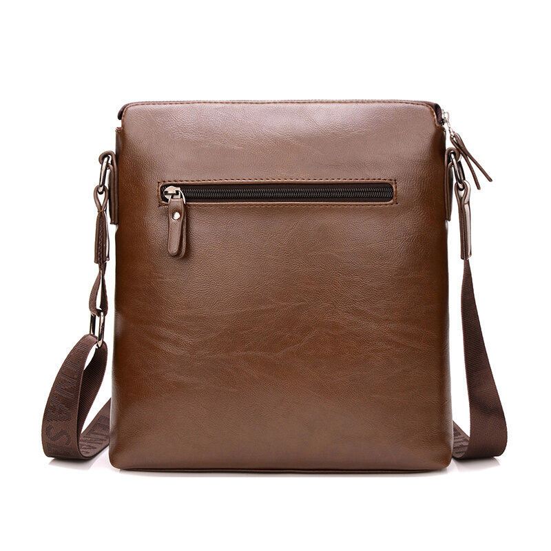 Bolsa transversal de couro macio + bolsa clutch masculina, bolsa executiva com alça crossbody fashion de marca para negócios, bolsas masculinas 2 em 1