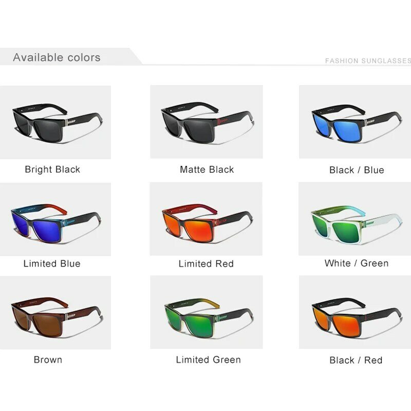 GXP Kacamata Hitam Pria Terpolarisasi Olahraga Kacamata Cermin Lensa Kacamata Hitam Pria Wanita untuk Pria Kacamata 9 Warna Tersedia