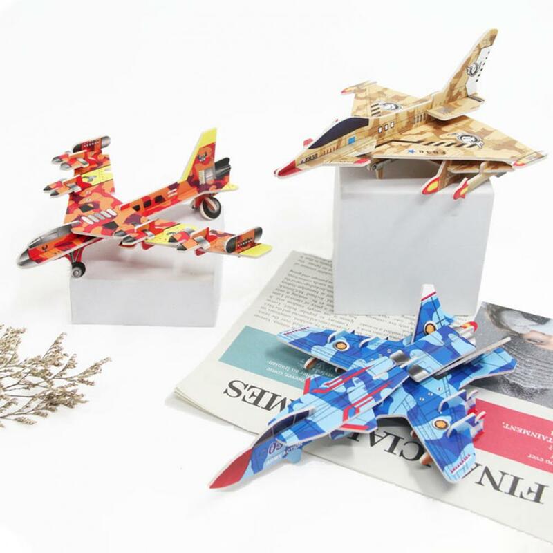 Creative Paper Fighter Puzzle Assembly Toy for Decor   3D Puzzle Creative Paper Fighter Puzzle Assembly Toy for Decor