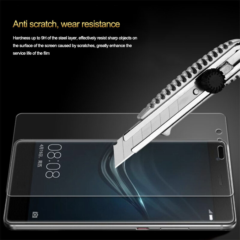 Protector de pantalla de vidrio templado para móvil, cristal 100D de protección completa para Huawei P10 Plus P9 Lite 2016 2017 P20 Pro, Honor 8 9 10 Lite