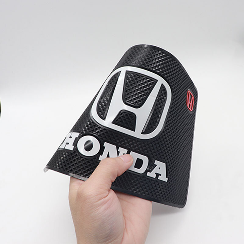 Автомобильная противоскользящая подкладка с логотипом HONDA, трехмерная противоскользящая подкладка с логотипом автомобиля, Задняя подклад...