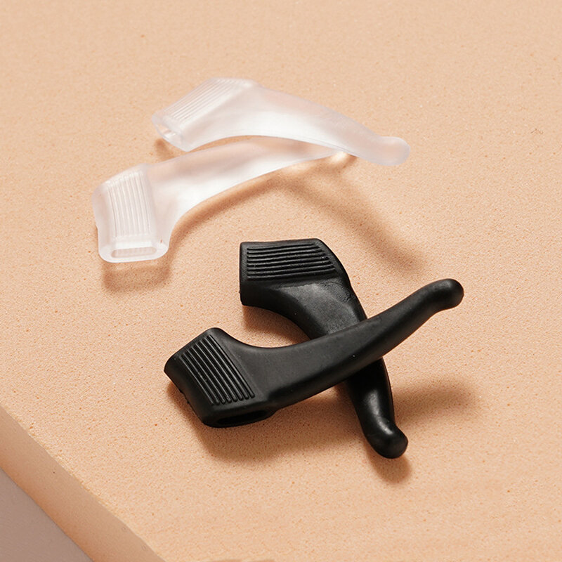 10 pairs Ear Grip Hooks Silicone Anti-slip Holder For Glasses Accessories Ear Hook Sports Eyeglass Temple Tip Eyeglasses Grip