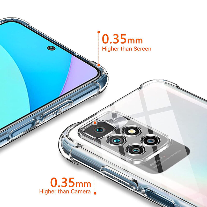 Funda de teléfono de silicona a prueba de golpes 3D Airbag para Xiaomi Redmi 10, 9, 9A, 9C, 8, 8A, Ultra delgada, suave, Funda completa para Redmi10