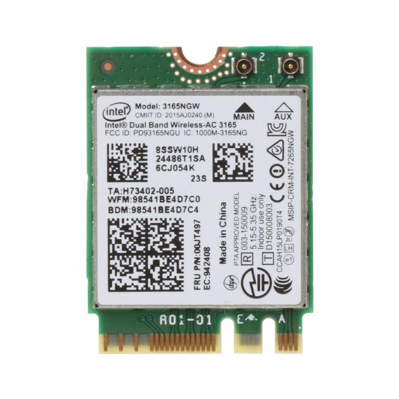 Intel 00jt497 3165ngw wireless-ac banda dupla para lenovo thinkpad bluetooth wifi ibm cartão portátil ngff wlan