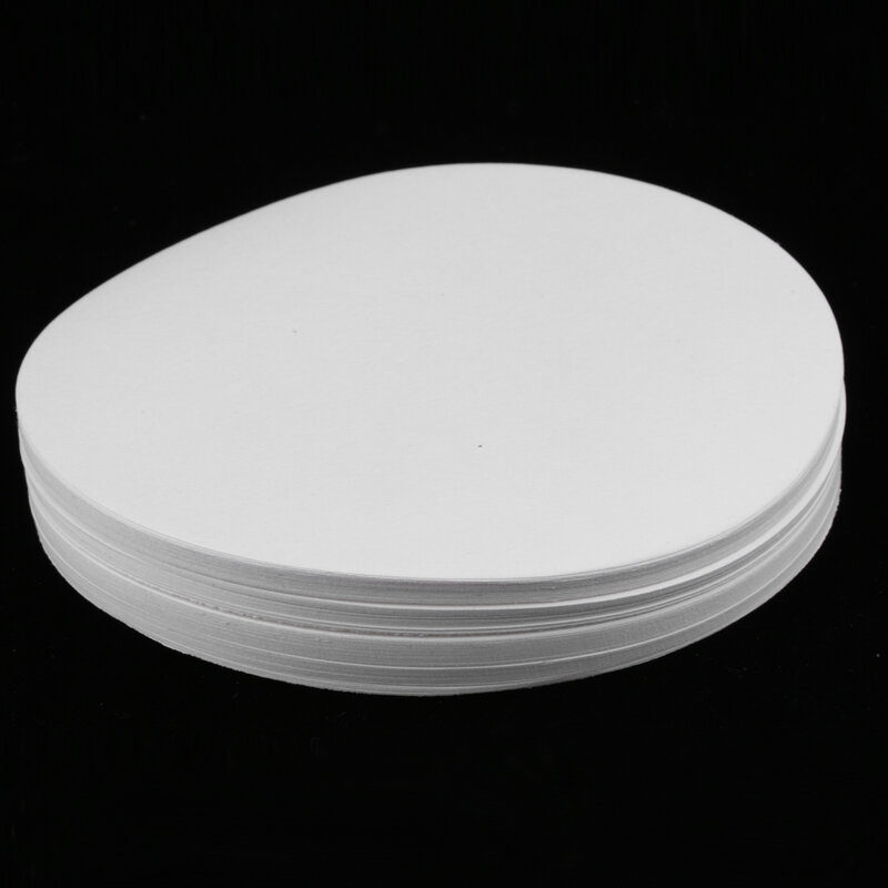 Papel de filtro redondo para laboratorio, suministros de filtración de 12,5 cm de diámetro, rápido