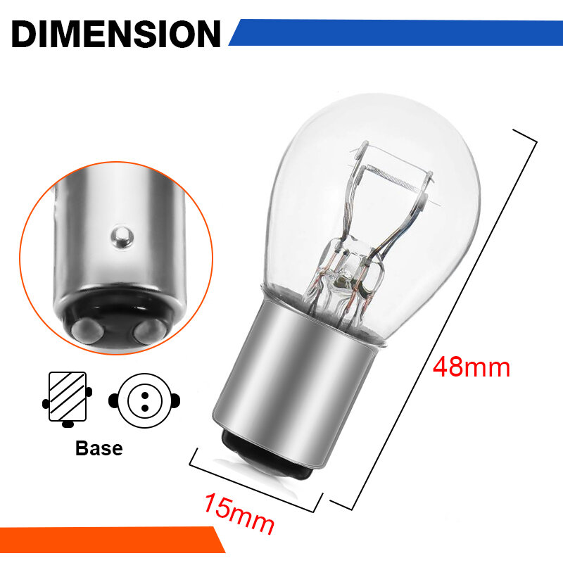 Eliteson-lâmpadas de freio para faróis, 2 peças, luz de freio, 12v, 21w, bay15d 1157 1156 ba15s