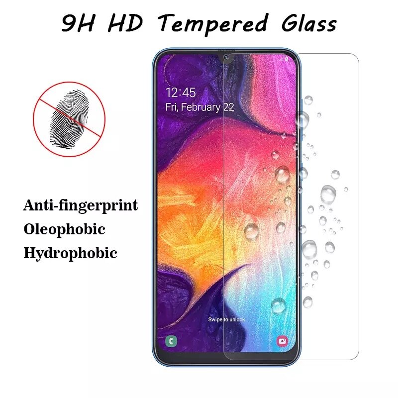 Película de vidro temperado para celulares samsung, galaxy a51, a71, a10, a20, a20e, a30, a50, a70, m10, m20, m30, protetor de tela