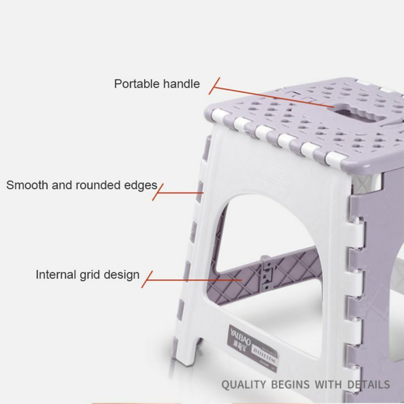 Lipat Langkah Bangku Portabel Kursi untuk Rumah Kamar Mandi Dapur Taman Berkemah Anak-anak dan Orang Dewasa Menggunakan Kursi Kursi
