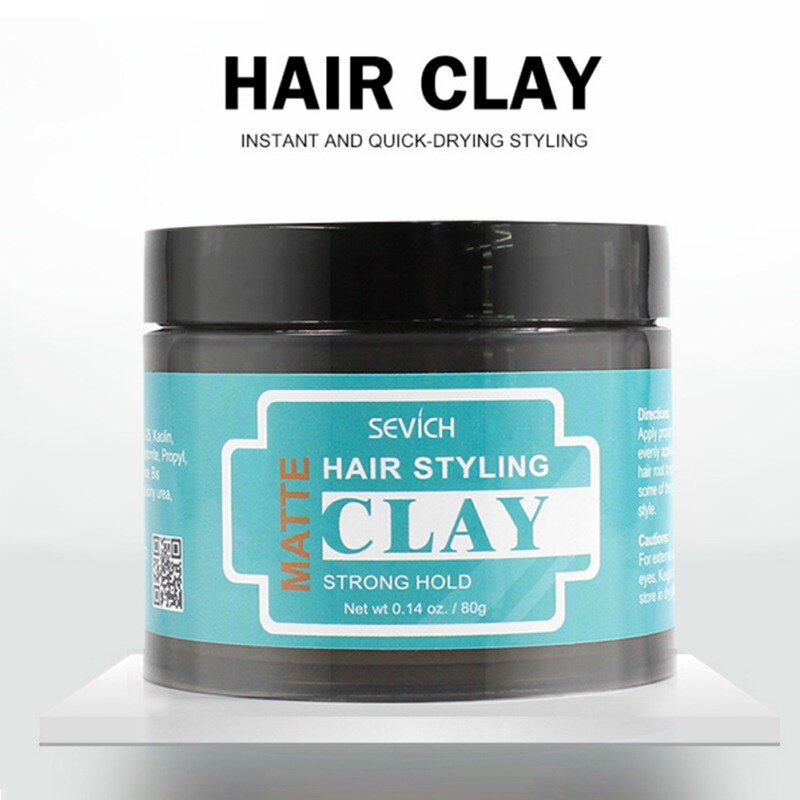 Strong Hold Hairstyles Natural Fluffy Hair Wax Long Lasting Stereotype Hair Wax Hair Styling Clay Mud