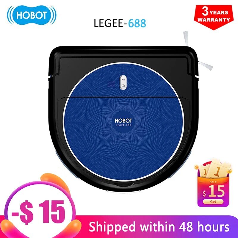 Salange Hobot 688 robot washing machine + vacuum cleaner  2 in 1 Control from the smartphone  Automatic wet floor cleaning.