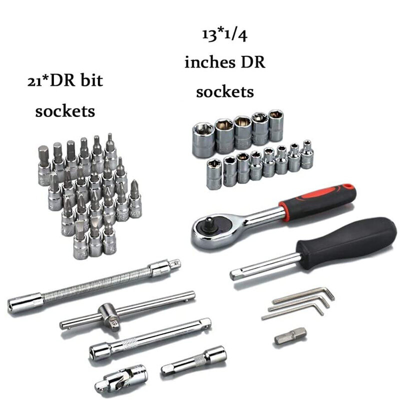 Stick Sockel Ratsche spanner Sockel Bit Kombination Werkzeuge Kit für Auto Reparatur & Haushalt, Universal Ratsche Wrenchs
