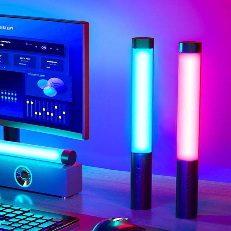 Ярсветильник светодиодный RGB-светильник для фотосъемки, портативсветильник лампа для селфи, перезаряжаемая батарея 2000 мАч