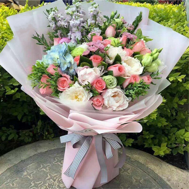 NEW2022 10 Pieces 50*65 Cm Tissue Paper DIY Handmade Craft Paper Flowers Gift Packing Wedding Festive & Party Home