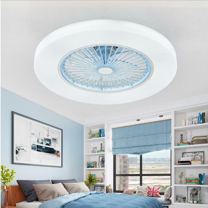 220v/ 110v 72W LED dimmer telecomando ventilatori a soffitto lampada invisibile foglie 58cm moderno semplice apparecchio per la decorazione domestica