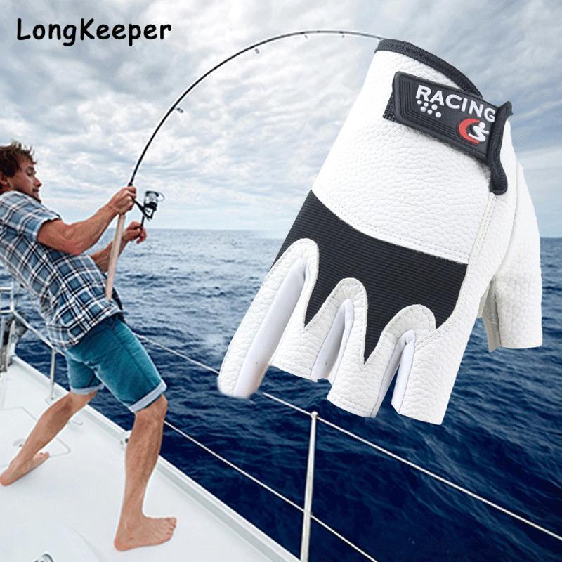 Рыболовные перчатки с четырьмя пальцами для приманки, водонепроницаемые нескользящие перчатки для сенсорного экрана, рыболовные перчатки, прочные рыболовные велосипедные перчатки