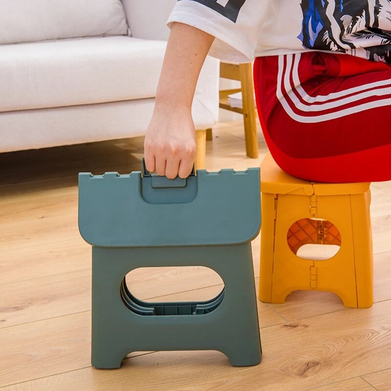 Train Mazar folding stool portable plastic kindergarten chair outdoor adult home gift small bench