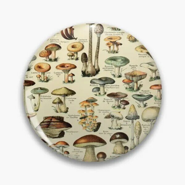 Настраиваемая мягкая булавка для пуговиц в виде грибов, подарок, металлический воротник для влюбленных, Декор, креативный значок для шляпы, ...