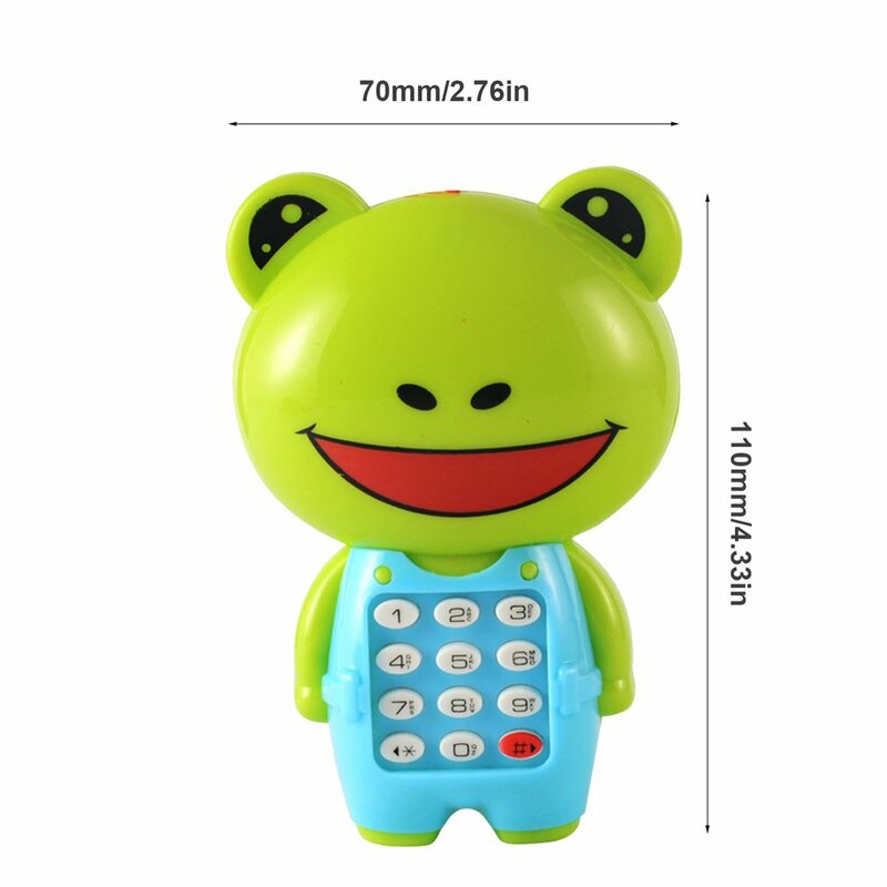 Cartoon music phone glowing children puzzle baby gift children music phone Practical portable wear-resistant toys