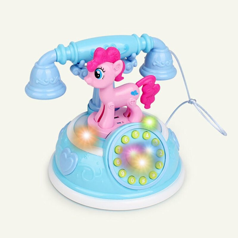 Высококачественный ретро-телефон для раннего развития, многорежимная имитация, телефон, игрушка для девочек