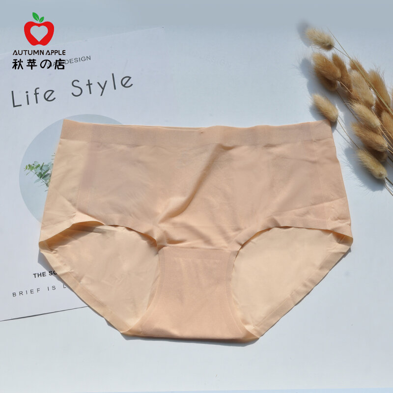 solid color cotton underpants for woman flexible thin smooth ladies underwear average size