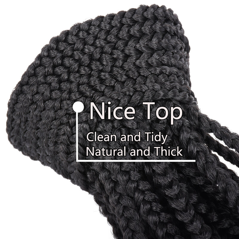 22inch Long Box Braid Drawstring Ponytail Extension Synthetic Natural Fake Hair Clip in Hairpiece Pony Tail Wig