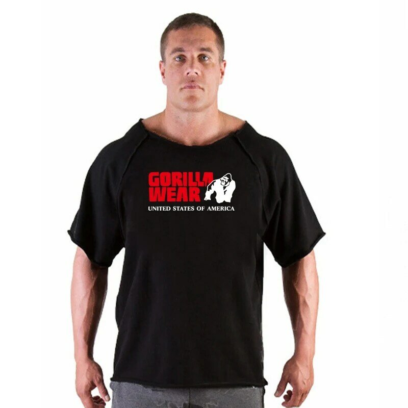 Installeren Spier T-shirt Mannen Sporstwear T-shirt Fitness T-shirts Outdoor Top Tees Gym Club Mannelijke Tshirt Oversize Top Shirts