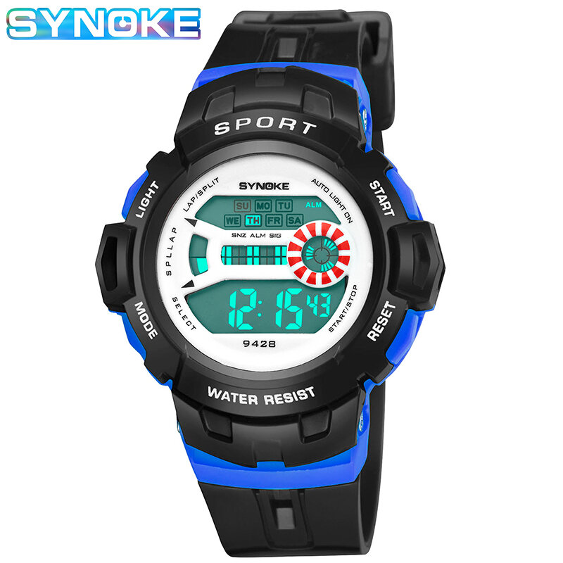 Reloj deportivo Digital para niños y niñas, pulsera electrónica con alarma LED, resistente al agua, ideal para estudiantes