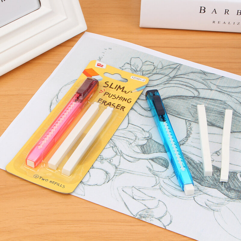 Scalable Refills Cute Eraser Set Have Two Refills Office School Cute School Kawaii Material Office Supplies free shipping