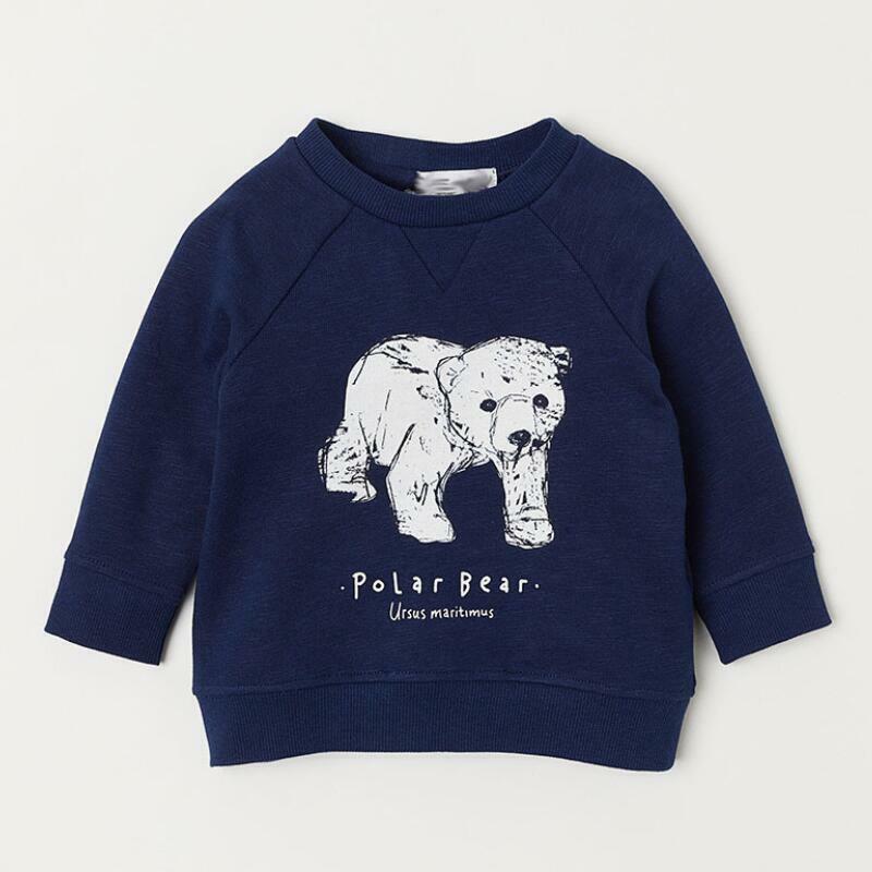 Pouco maven 2019 outono novo bebê meninos roupas da marca estampa animal autocarro moletom da criança do bebê menino outfit