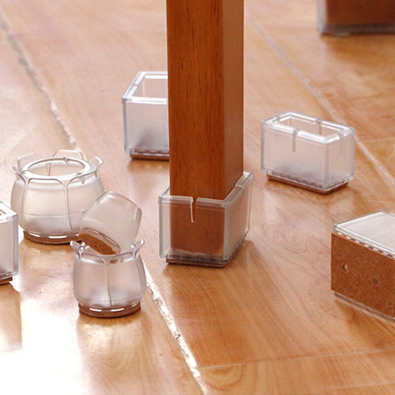QDRR – tapis de pieds de chaise en Silicone, antidérapants, Protection des pieds, pour plancher en bois, 8 pièces/lot
